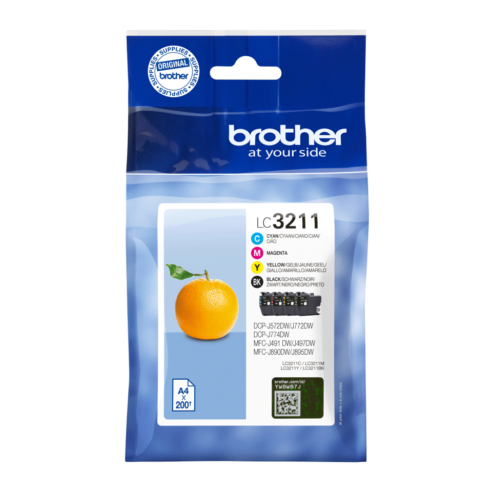 Genuine Brother LC3211VAL ink catridges - value pack 2